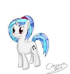 Size: 1280x1344 | Tagged: safe, artist:crhonox, dj pon-3, vinyl scratch, g4, 30 minute art challenge, crystallized