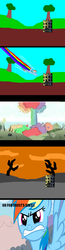 Size: 510x1953 | Tagged: safe, rainbow dash, g4, castle calamity, parody