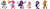 Size: 5800x1000 | Tagged: safe, artist:drrnmsd, angel bunny, applejack, fluttershy, pinkie pie, rainbow dash, rarity, twilight sparkle, g4, dark skin, horn, horned humanization, humanized, mane six, tailed humanization, twilight sparkle (alicorn), winged humanization