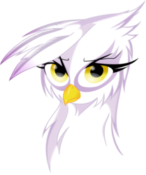 Size: 5984x7149 | Tagged: safe, artist:emberfiremane, artist:lachasseauxhiboux, gilda, griffon, g4, absurd resolution, bust, female, simple background, solo, transparent background