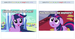 Size: 532x282 | Tagged: safe, twilight sparkle, g4, exploitable meme, juxtaposition, juxtaposition win