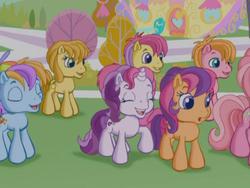 Size: 640x480 | Tagged: safe, pinkie pie (g3), scootaloo (g3), sweetie belle (g3), pony, g3, g3.5, background pony, boy ponies, colt, male
