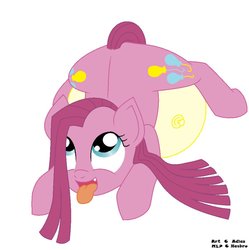 Size: 892x896 | Tagged: safe, artist:adlaz, pinkie pie, g4, ahegao, ball, balloon fetish, fetish, inflatable fetish, open mouth, pinkamena diane pie, that pony sure does love balloons, tongue out