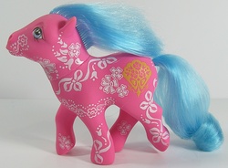 Size: 816x600 | Tagged: safe, photographer:breyer600, sweet blossom, earth pony, pony, g1, flower fantasy ponies, irl, photo, solo, toy