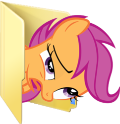 Size: 248x256 | Tagged: safe, artist:blues27xx, scootaloo, g4, computer icon, folder, webcore