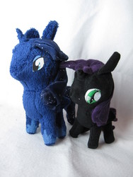 Size: 2736x3648 | Tagged: safe, artist:munchforlunch, princess luna, oc, oc:nyx, g4, irl, photo, plushie