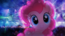 Size: 1920x1080 | Tagged: safe, pinkie pie, g4, lights, party, wallpaper