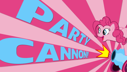 Size: 1920x1080 | Tagged: safe, artist:netbug009, pinkie pie, g4, party, party cannon