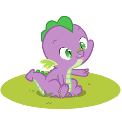 Size: 460x454 | Tagged: safe, artist:queencold, spike, dragon, insect, g4, baby, baby dragon, baby spike, grass, simple background, snot, transparent background, vector