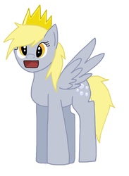 Size: 704x960 | Tagged: safe, artist:derpy-online, derpy hooves, pegasus, pony, g4, crown, female, mare