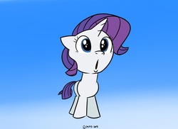 Size: 2338x1700 | Tagged: safe, artist:mofetafrombrooklyn, rarity, pony, g4, filly, solo