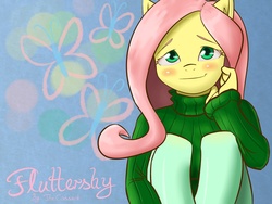 Size: 2000x1500 | Tagged: safe, artist:draneas, fluttershy, anthro, g4