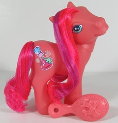 Size: 575x600 | Tagged: safe, photographer:breyer600, pepperberry, g3, comb, diva pose, irl, photo, toy