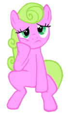 Size: 720x1280 | Tagged: safe, daisy, flower wishes, earth pony, pony, g4, magical mystery cure, bored, female, mare, simple background, sitting, solo, transparent background