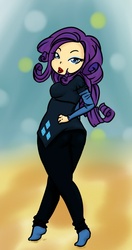 Size: 437x828 | Tagged: safe, artist:fluffikitten, rarity, human, g4, female, humanized, solo