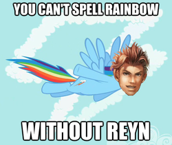 Size: 625x527 | Tagged: safe, rainbow dash, homs, pegasus, pony, g4, flying, image macro, reyn, wat, xenoblade chronicles, xenoblade chronicles (series)