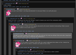 Size: 1007x729 | Tagged: safe, pinkie pie, mentally advanced series, g4, communism, reddit, text, wall of text