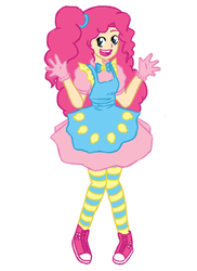 Size: 576x792 | Tagged: safe, artist:meu-of-m, pinkie pie, human, g4, converse, female, humanized, shoes, solo