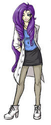 Size: 400x984 | Tagged: safe, artist:andouhayate, rarity, human, g4, female, humanized, simple background, solo, white background