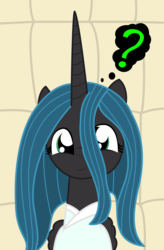 Size: 1500x2292 | Tagged: safe, artist:dazed-and-wandering, queen chrysalis, pony, unicorn, g4, asylum, ponified, solo