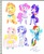 Size: 574x695 | Tagged: safe, artist:butterflywingies, applejack, fluttershy, pinkie pie, rainbow dash, rarity, twilight sparkle, human, g4, eared humanization, horn, horned humanization, humanized, mane six, tailed humanization, traditional art, winged humanization