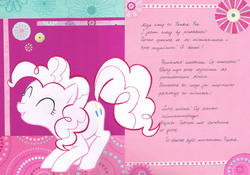 Size: 3906x2732 | Tagged: safe, artist:fre-sa, pinkie pie, g4, card, letter, polish, smile song