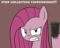 Size: 5000x4000 | Tagged: dead source, safe, artist:wubcakeva, pinkie pie, g4, amnesia: the dark descent, angry, pinkamena diane pie, tinderbox