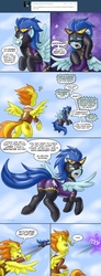 Size: 1184x3224 | Tagged: safe, artist:pluckyninja, nightshade, spitfire, pegasus, pony, ask spitfire, tumblr:sexy spitfire, g4, butt, comic, duo, female, mare, plot, shadowbolts, stupid sexy spitfire, tumblr, wonderbolts