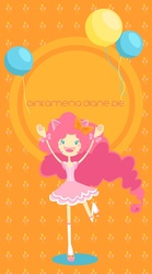 Size: 400x720 | Tagged: safe, artist:mikuen-drops, pinkie pie, human, g4, balloon, eared humanization, female, humanized, solo