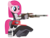 Size: 4480x3360 | Tagged: safe, artist:beavernator, pinkie pie, g4, borderlands, borderlands 2, clothes, crossover, gun, simple background, sniper, transparent background, zer0