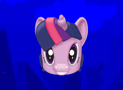 Size: 655x480 | Tagged: safe, twilight sparkle, g4, disembodied head, head, mario teaches typing 2, super mario bros., twimask