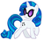 Size: 652x600 | Tagged: safe, artist:durpy, color edit, dj pon-3, rarity, vinyl scratch, pony, g4, female, recolor, solo