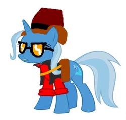 Size: 433x410 | Tagged: safe, trixie, g4, crossover, ms paint, sniper, sniper (tf2), team fortress 2