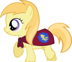 Size: 4000x3428 | Tagged: safe, artist:lumorn, noi, earth pony, pony, g4, cape, clothes, cmc cape, cutie mark crusaders, filly, simple background, transparent background, vector