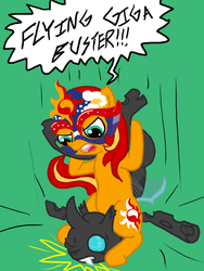 Size: 648x864 | Tagged: safe, artist:ficficponyfic, sunset shimmer, changeling, pony, unicorn, g4, el fuerte, luchador, masked shimmer, street fighter, wrestling