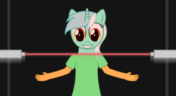Size: 1980x1080 | Tagged: safe, artist:klystron2010, lyra heartstrings, g4, humanized, laser, pony to human, solo, transformation