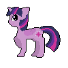 Size: 100x100 | Tagged: safe, artist:bubble-cookie, twilight sparkle, alicorn, pony, g4, female, mare, pixel art, simple background, solo, transparent background, twilight sparkle (alicorn)