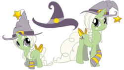 Size: 900x507 | Tagged: safe, artist:ellisarts, oc, oc only, oc:witch way, pony, unicorn, female, hat, witch, witch hat