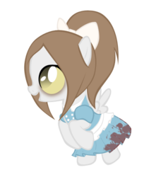 Size: 450x510 | Tagged: safe, artist:kidaarcher, bioshock, crossover, little sister, ponified