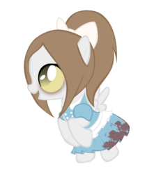 Size: 450x510 | Tagged: dead source, safe, artist:kidaarcher, bioshock, crossover, little sister, ponified