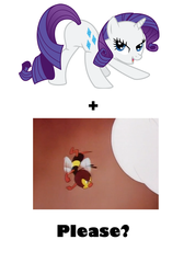 Size: 681x1011 | Tagged: safe, rarity, bee, pony, unicorn, g4, butt, female, looking at you, looking back, looking back at you, mare, plot