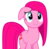 Size: 3024x2961 | Tagged: dead source, safe, artist:nightsflash, pinkie pie, earth pony, pony, g4, magical mystery cure, season 3, c:, cute, cuteamena, diapinkes, female, floppy ears, high res, looking at you, mare, pinkamena diane pie, simple background, smiling, smiling at you, solo, swapped cutie marks, transparent background, vector