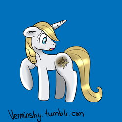 Size: 1000x1000 | Tagged: safe, artist:verminshy, prince blueblood, pony, g4, 30 minute art challenge, male, solo, stallion