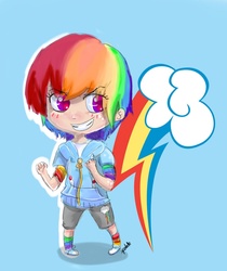 Size: 1294x1539 | Tagged: safe, artist:xpetalstormx, rainbow dash, human, g4, converse, female, humanized, shoes, solo