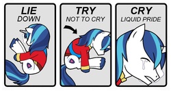 Size: 710x378 | Tagged: safe, artist:potatoevomit, shining armor, pony, unicorn, g4, liquid pride, male, meta, solo, try not to cry