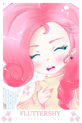 Size: 550x825 | Tagged: safe, artist:icemilk-magic, fluttershy, human, g4, female, humanized, solo