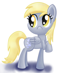 Size: 913x1105 | Tagged: safe, artist:kas-the-cat, derpy hooves, pegasus, pony, g4, female, mare, solo, underp