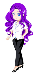 Size: 1409x2751 | Tagged: safe, artist:xalxyz, rarity, human, g4, female, humanized, solo