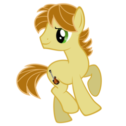 Size: 894x894 | Tagged: safe, artist:sagrag, mandopony, earth pony, pony, g4, male, raised hoof, simple background, solo, stallion, transparent background