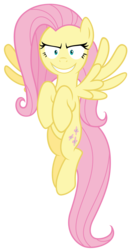 Size: 2750x5250 | Tagged: safe, artist:reginault, fluttershy, pegasus, pony, g4, female, flying, rapeface, reaction image, simple background, solo, transparent background, vector